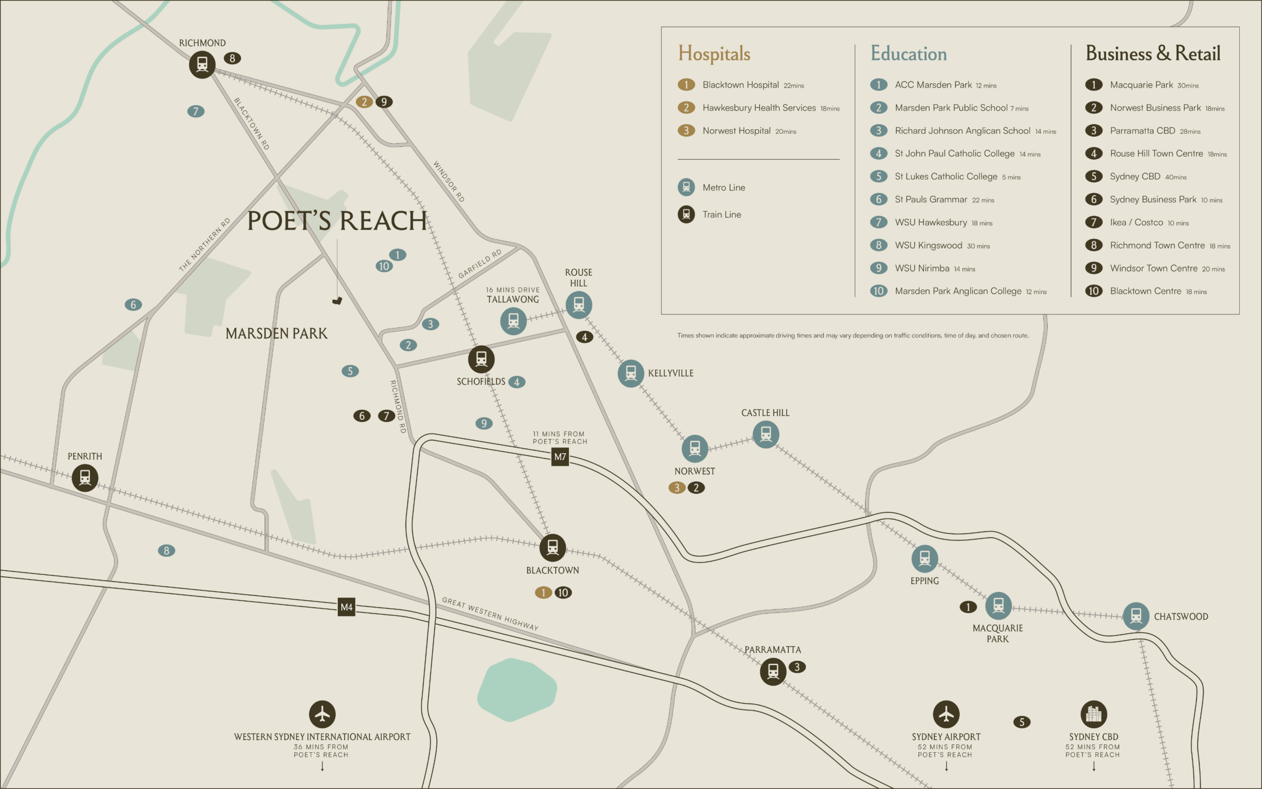 Poets Reach Location Map